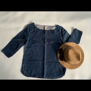 JCREW denim shirt - size 2 - blue